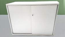 Steelcase 2x Sideboard Aktenschrank Schrank cremeweiß 3 OH 160cm Büro sb0389