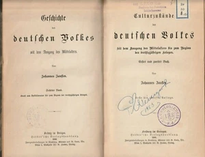Janssen: Culturzustände des deutschen Volkes bis zum dreißigjährigen Krieg, 1888 - Bild 1 von 2