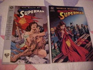 Death of Superman & World Without a Superman Graphic Novels - Picture 1 of 9