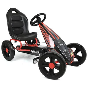 hauck Racing Go Kart w/Low Profile Rubber Tires, Handbrake Design, Red(Open Box) - Picture 1 of 10