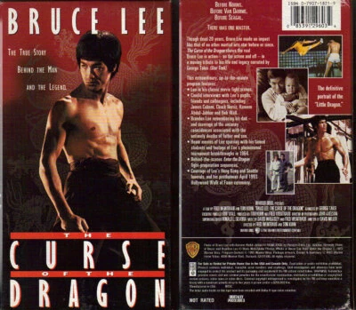 The Curse Of The Dragon- Bruce Lee Documentary -Vhs Tape- Used Foto 1 de 3