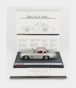 1:43 BRUMM Mercedes Benz 300Sl Coupe Gullwing (W198) 1954 Silver BMS1919 MMC - Picture 1 of 2