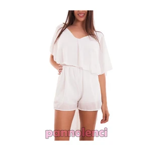 Total Mujer Mono Completo Velado Cortos Shorts Code Sexy Nueva CJ-2223 - Imagen 1 de 8