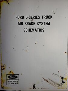 Ford L series Truck Air Brake System Schematics 1970 LN 600-750 L 800-900 8000