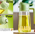 16Oz Oil Dispenser Bottle for Kitchen - 2 in 1 Olive Oil Dispenser and Oil Spray