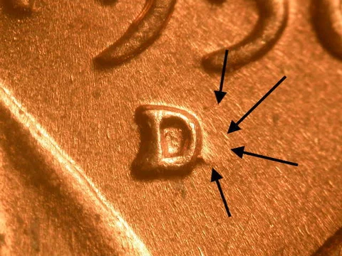 1956-D WOMM-001 D over S Lincoln Wheat Penny Cent ~ GEM BU Uncirculated RED Cover
