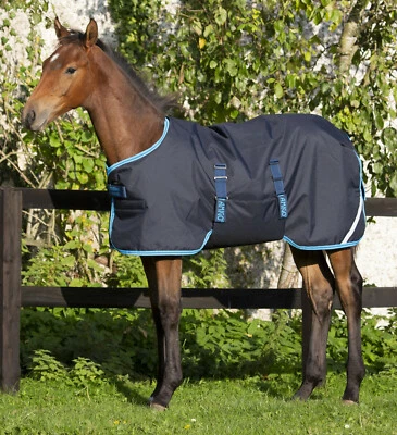 "Horseware Amigo erweiterbarer Fohlenripstop Weichenteppich Medium 200g marineblau 2'6""-5'0"