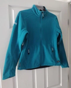 EMS Eastern Mountain Sports Womens Small ASCENT Series Fleece Jacket Turquoise - Picture 1 of 9