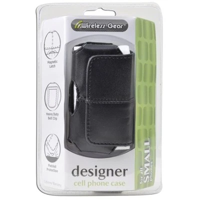 Funda de teléfono celular de diseño Wireless Gear 4HL966 para teléfonos pequeños (negra) totalmente nueva Foto 1 de 2