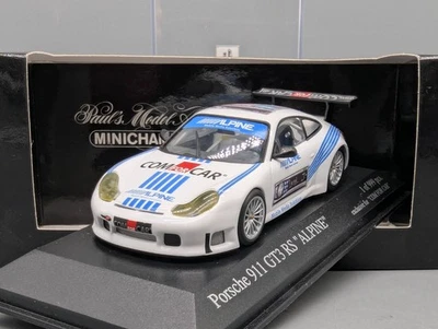 Modellautos 1:43 Minichamps Porsche 911 GT3 RS ALPINE mit OVP - Bild 1 von 4