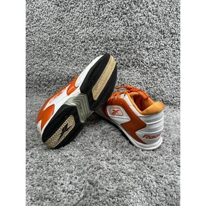Men's Rebook Size 15 Orange White Casual Running Shoes Lace Up - Picture 1 of 8