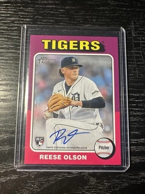2024 Topps Heritage Reese Olson Real Ones RC Auto  - Image 1 of 2