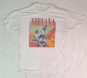 Nirvana Band Kurzarm T-Shirt weiß Größe M - Bild 1 von 5