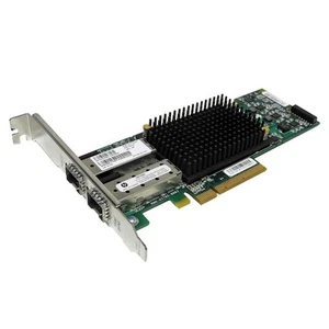 HP CN1000E (AW520) Dual Port 10Gb FC SFP+ PCIe x8 CNA OCE10102 595325-001 FP - Picture 1 of 3