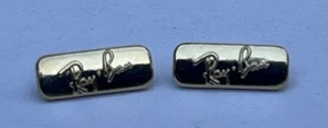 Vintage Authentic Ray Ban Arm / Top Bar Emblem Parts Eyeglasses Sunglasses Gold - Picture 1 of 6