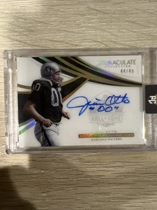 Jim Otto 2018 Immaculate Collection HOF Signatures Auto #HOF-JO /49 🔥🔥 - Picture 1 of 2