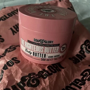 'Soap & Glory' The Righteous Body Butter 300ml Original Pink/Rose/Bergamot NEW - Picture 1 of 3