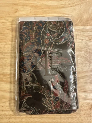 Ralph Lauren BEDFORD HUNT PAISLEY Brown Standard Pillow Sham - Image 1 of 4