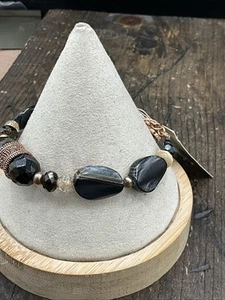 Barse Basaa Toggle Bracelet- Blue Tigers Eye- Copper- NWT - Picture 1 of 7