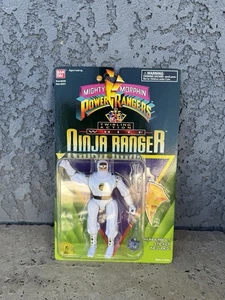 Figura de acción giratoria Bandai 1995 Mighty Morphin Power Rangers White Ranger. - Imagen 1 de 4