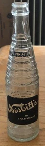 Vintage 60er Jahre Nesbitt's California Soda Glas Flasche - original bemalt ACL - Bild 1 von 9