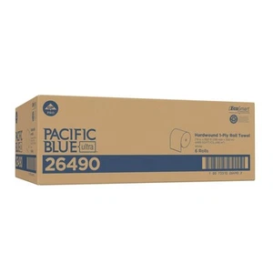 Pacific Blue Ultra by GP PRO, 1Ply, 7.87" x 1150', 40% Recycled, White, 6 Rolls - Picture 1 of 8