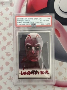 Rupert Friend Signed PSA/DNA 2020 Star Wars Stellar /100 Grand Inquisitor POP 1 - Picture 1 of 2