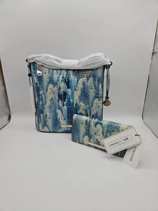BRAHMIN Katie NUEVO CON ETIQUETAS "Deep Water Melbourne" con billetera Ady a juego  - Imagen 1 de 12
