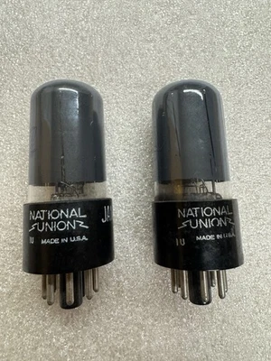 1940 年代全国联盟灰色玻璃 JAN 6SL7GT VT-229 配对管 — 第 1/2 张图片