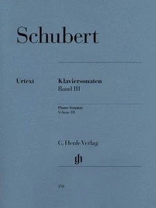 Schubert Piano Sonatas Volume III Early and Unfinished Sonatas Book 051480150 - Picture 1 of 1