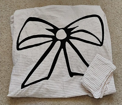 Conjunto completo de capa de edredom e travesseiro queen Emily & Meritt Pottery Barn Big Bow - Imagem 1 de 4