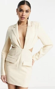 Blazer Dress Cut Out Stone Uk10 - Picture 1 of 3