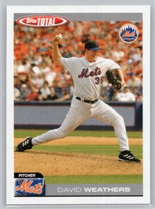 2004 TOPPS TOTAL #18 DAVE WEATHERS  NEW YORK METS