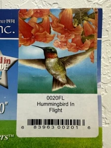 Individuelle Dekor Flagge - 28" x 40" - Kolibri im Flug - Bild 1 von 2