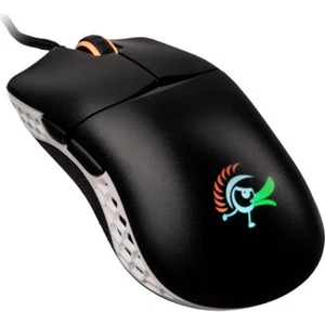Ducky Feather Black and White Omron 60M RGB Lightweight USB Optical Gaming Mouse - Picture 1 of 14
