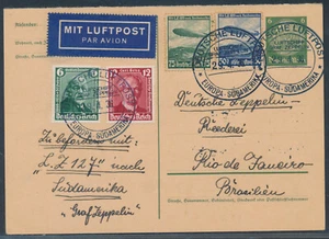 Zeppelin Südamerikafahrt 1936 LZ 127 Bordpost gute Etappe nach Rio (S24339) - Bild 1 von 2