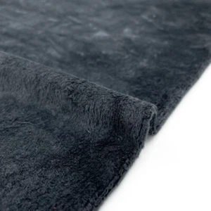 Solid Color Short Plush Velvet Fabric Polyester Material Super Soft Diy Handmade - Picture 1 of 23