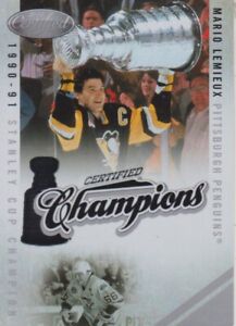 2010-11 Certified Champions Mario Lemieux #329/500 - Pittsburgh Penguins