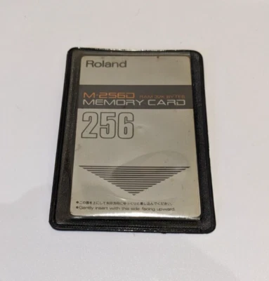 Tarjeta RAM de datos de memoria Roland M-256D de colección 256 hecha en Japón probada funcionando Foto 1 de 4