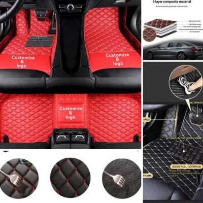 For Hyundai Elantra-Encino-Equus Car Floor Mats All Weather Carpets Custom Rugs Foto 1 de 4