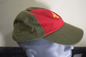 Boy Scout Troop Official Uniform Snapback Hat Green Red S/M BSA Scouts USA - Picture 1 of 8