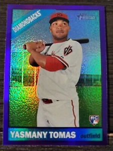 2015 TOPPS HERITAGE REFRACTOR ROOKIE #705 YASMANY THOMAS ARIZONA DIAMONDBACKS - Picture 1 of 2