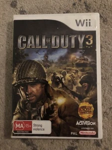 Call Of Duty 3 Nintendo Wii AUS PAL Complete With Manual in Very Good Condition - Picture 1 of 3