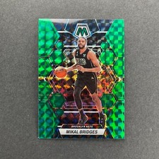 2022-23 Panini Mosaic Mikal Bridges Green Mosaic Prizm #2 Brooklyn Nets 