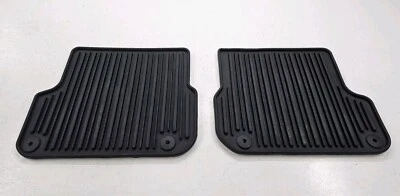 Audi A6 Quattro 3.0 Driver & Passenger Rear Rubber Floor Mats OEM 2009-2011 0342 - Image 1 of 4