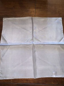 Silver GreySquare Pocket Scarf BRAND NEW 100% English Silk 39cmx41cm Subtle Line - Picture 1 of 7