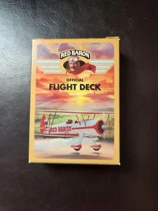 Red Baron Pizza Official Flight Deck Playing Cards - 1992 Complete With 2 Jokers - Picture 1 of 5