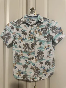 Epic Threads Boys Linen Blend Hawaiian Shirt Size S - Picture 1 of 4