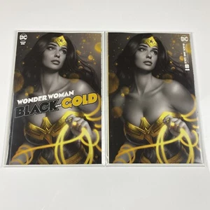 Wonder Woman Black & Gold 1 von Warren Louw NM Regular/Minimal Trade Set - Bild 1 von 1