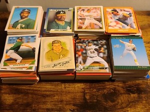 Athletics 700+ Baseball Team Trading Card Lot